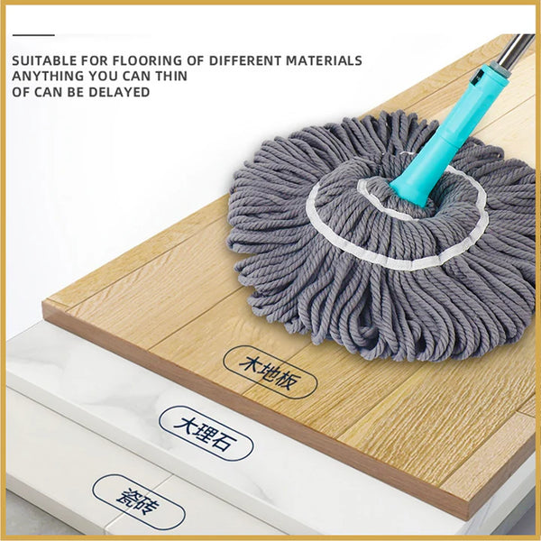 Extendable 2-in-1 Twist Mop | 360° Rotatable Floor Cleaning Mop