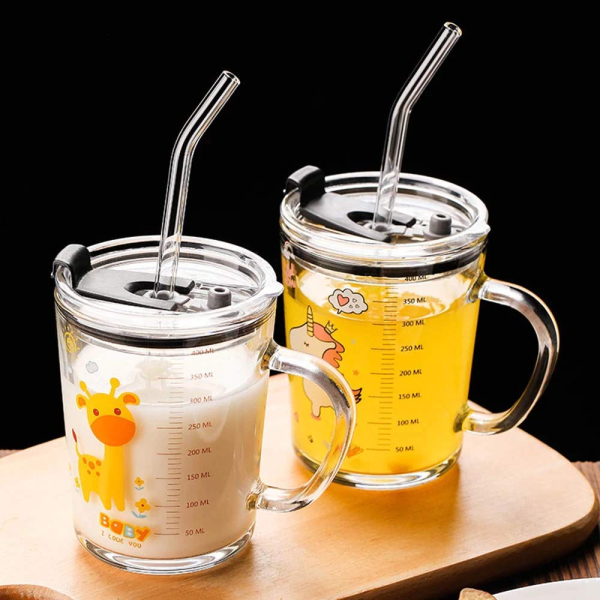 Unicorn Shape 350ML Glass Mug